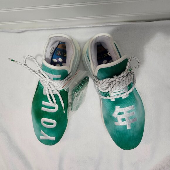 Adidas Pharrell NMD HU Holi “Youth” Green F99760 – Deadstock w/ Box - Picture 2 of 7